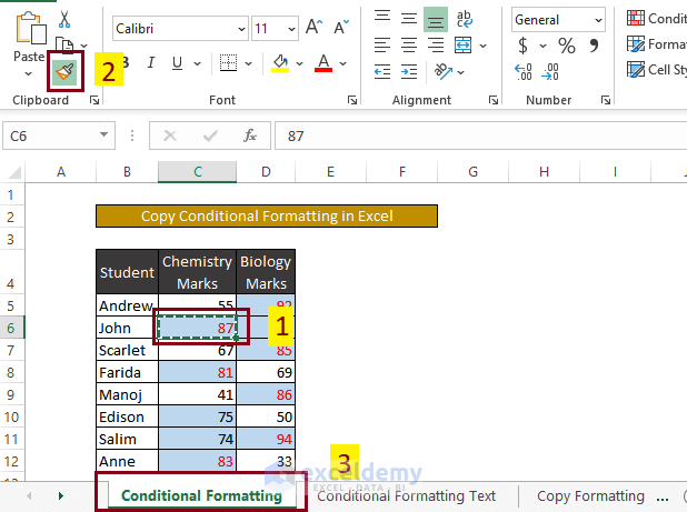  Copying Formatting from Another Sheet