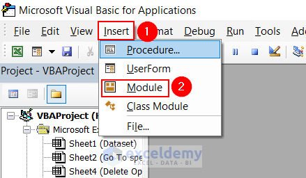Inerting Module to Delete Unused Columns in Excel