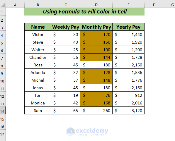 Using Less Than (<) operator to Fill color using Formula