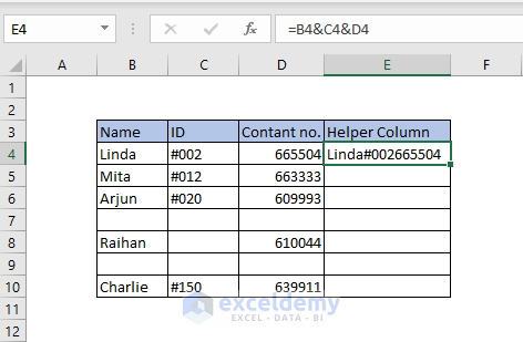 Adding new column to the dataset to get all data of a row altogether
