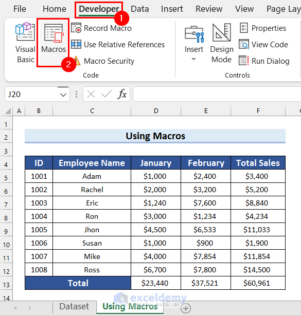 Running Macros to Delete a Sheet in Excel