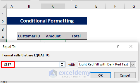 Conditional Formatting Feature to Find Value in a Column in Excel