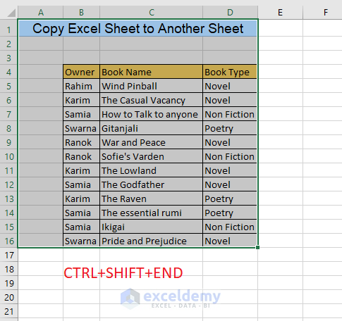 Copy sheet to another sheet