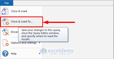 Load Output to Sheet: Use of the Power Query Tool to Delete Blank Rows