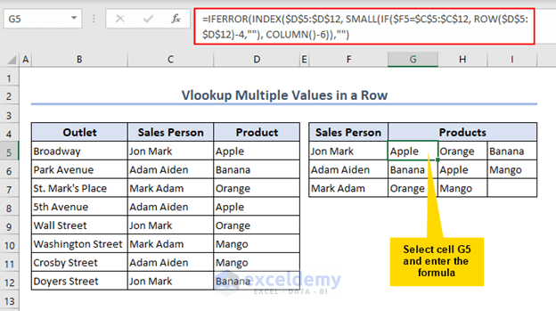 Getting values using multiple functions
