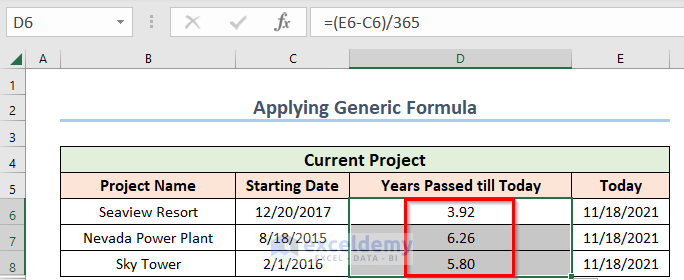 Copy Generic Formula to Other Cells