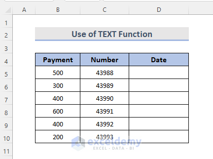 Using Text Function to Convert Number to Date