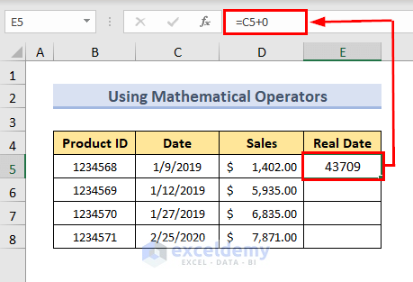 adding 0 with text to convert text to date in excel