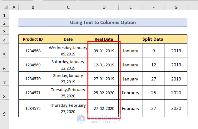 Convert Text to Date output