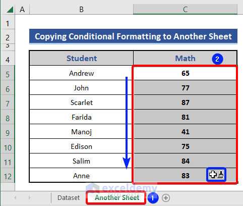 Copy Conditional Formatting to another sheet