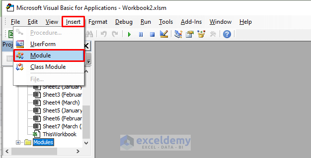Inserting Module to Copy Multiple Sheets to New Workbook through VBA