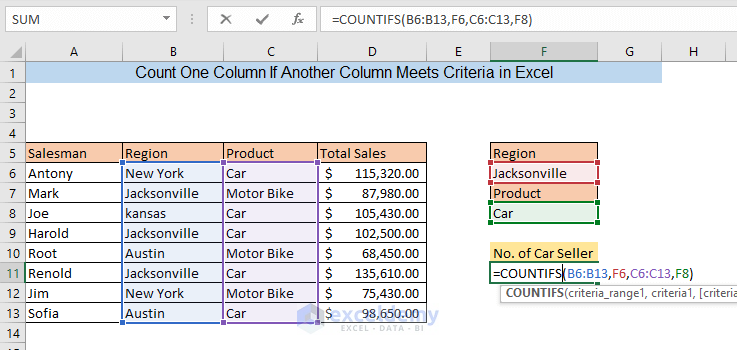 count column based on another column