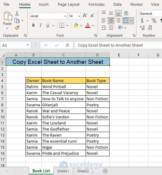 Copy sheet Dataset