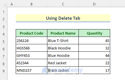 Delete Tab to Delete Rows in Excel That Go on Forever