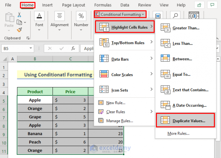 excel-find-duplicates-in-column-and-delete-row-4-quick-ways