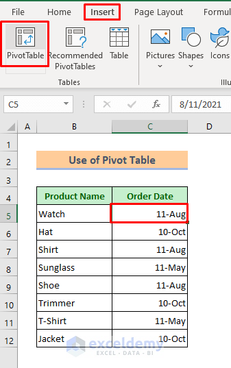 Pivot Table to Count Occurrences Per Day in Excel