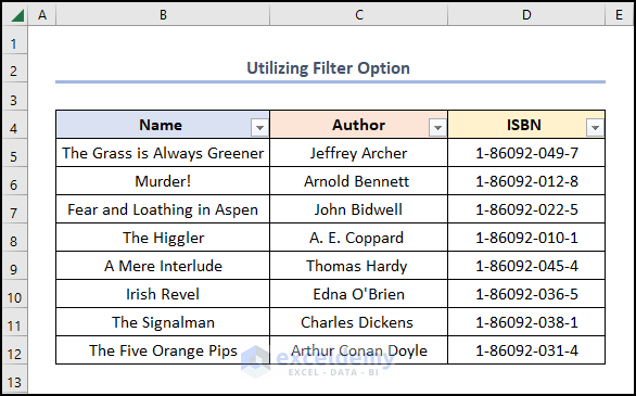 how to delete blank cells in excel and shift data up with Filter option