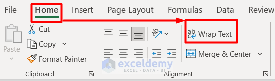 Apply Wrap Text Feature for Making Bigger Cell in Excel