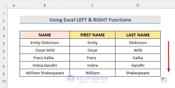 LEFT and RIGHT Functions