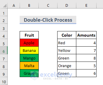 Double-Click Process to Reuse Format Painter Multiple Times in Excel