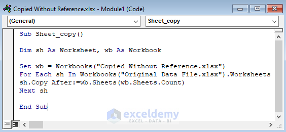 How to Copy Worksheet to Another Workbook with VBA