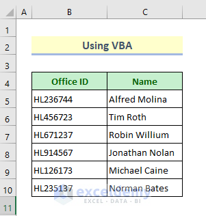 Showing Result of Removing White Space by VBA
