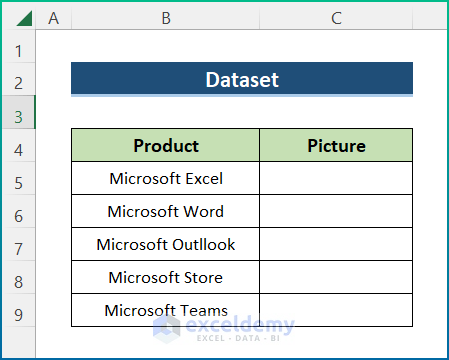 insert pictures in excel automatically size to fit cells dataset