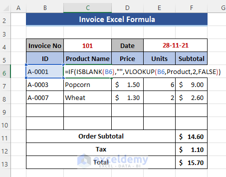 Modify Corresponding Excel Formula