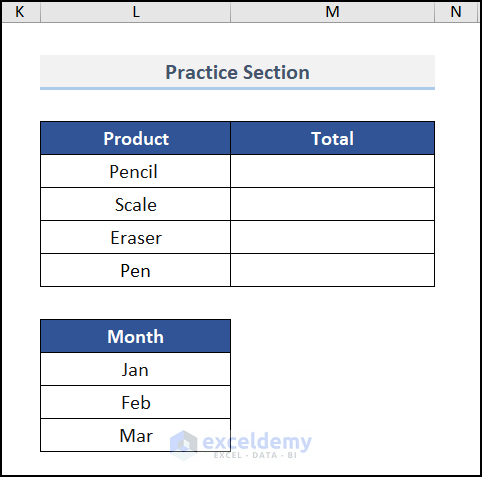 Practice section