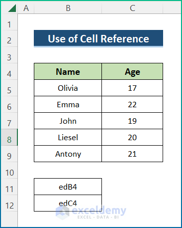 Use Cell Reference in Excel for Transposing Array