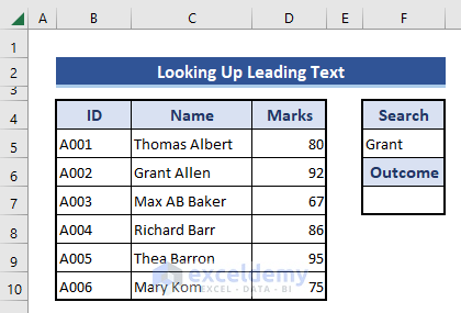 Input lookup value for applying the VLOOKUP function