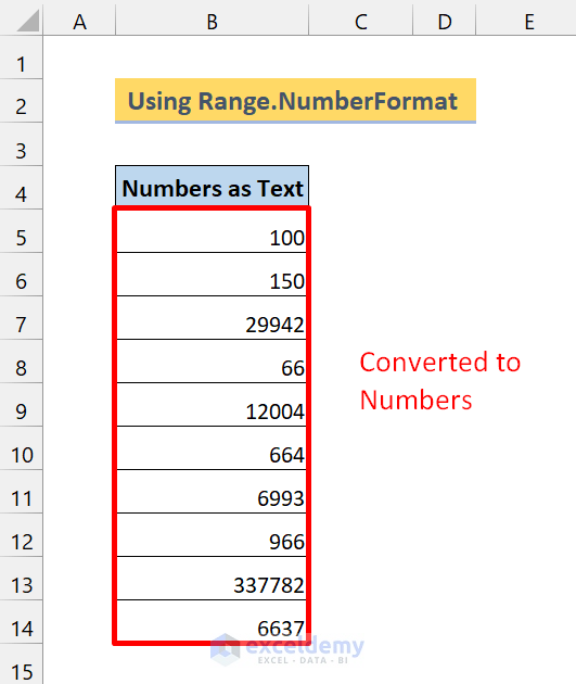 convert text to number in excel using vba