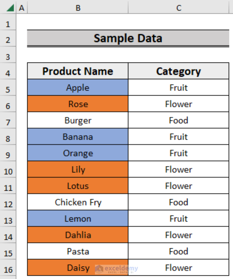 How To Count Colored Cells In Excel 4 Simple Ways ExcelDemy