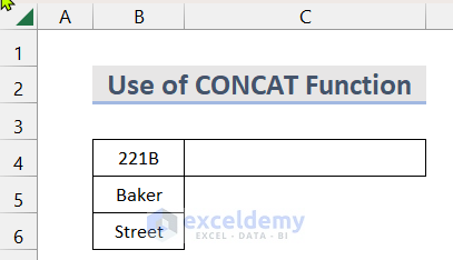 Use of CONCAT Function to Combine Rows into One Cell