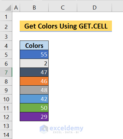 excel get cell color