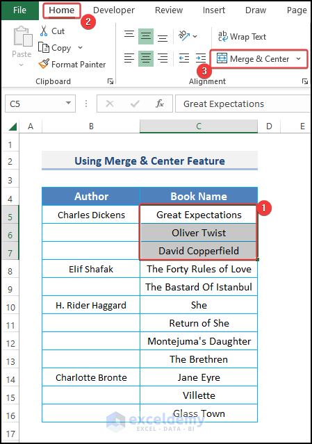 How to Merge Multiple Cells Vertically but Keeps Only the Upper-Left Value