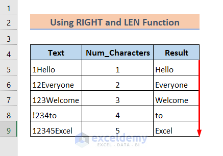 excel remove characters from left