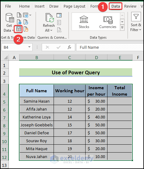 using power query to Repeat Formula Pattern in Excel