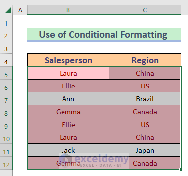 result find duplicate rows in excel