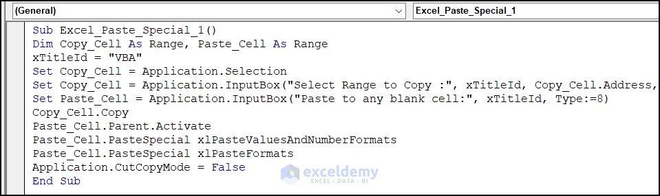 VBA code to copy data from one cell to another in excel automatically