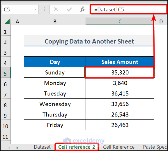 Copying Data From Different Sheets to copy data from one cell to another in excel automatically