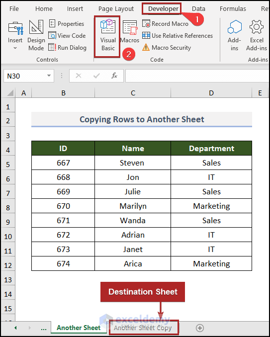 How to Copy Multiple Rows in Excel to Another Sheet
