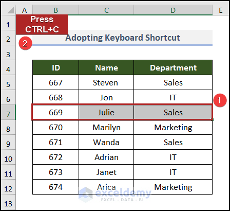 Adopting Keyboard Shortcut