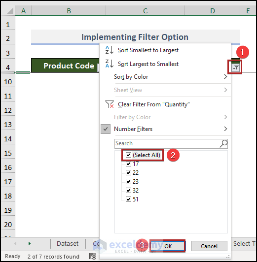 returning other rows in Excel