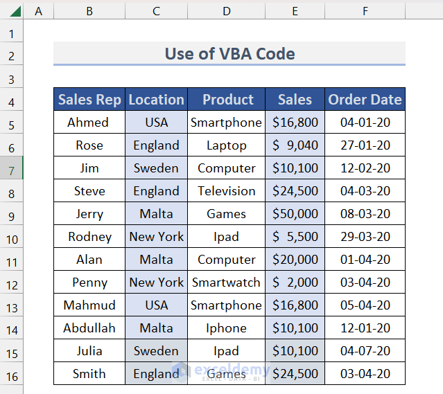 Using VBA to Delete Selected Rows