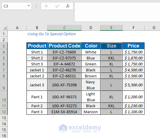 how to delete unused columns in Excel