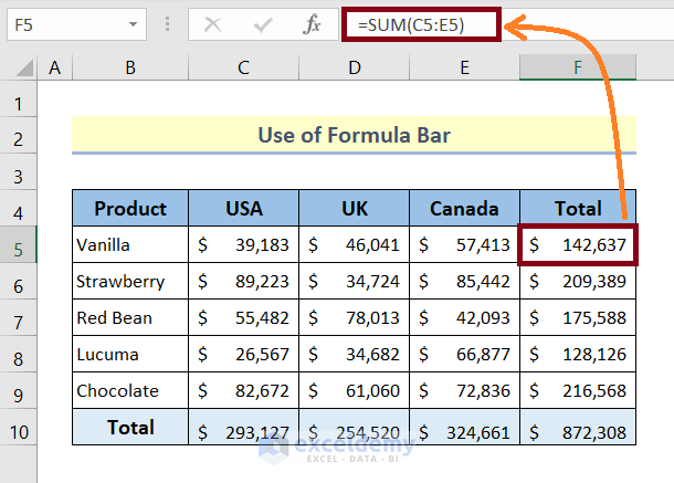 how to display cell formulas in excel using formula bar