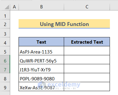 dataset for MID function