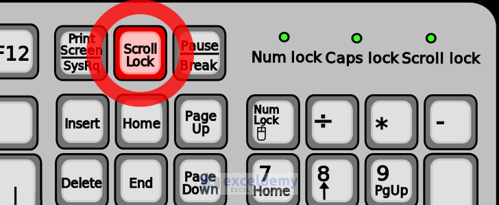 Using Designated Keyboard Button to Turn Off Scroll Lock