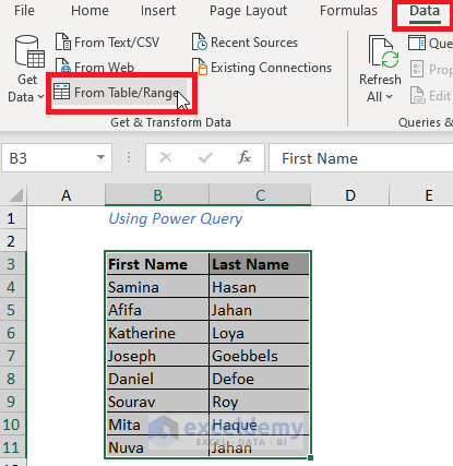 power query